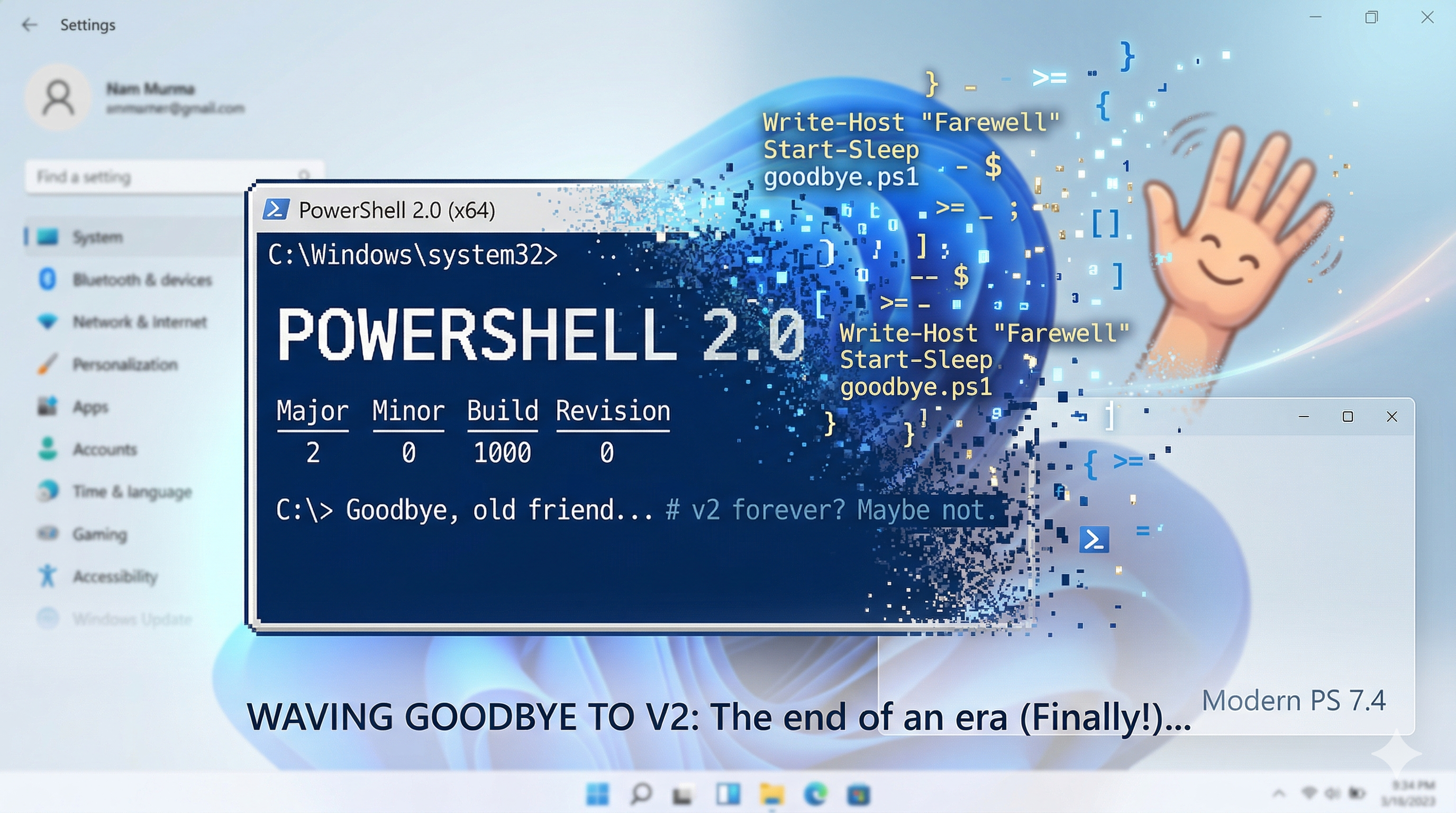 After being deprecated since 2017, Microsoft is finally pulling the plug on PowerShell 2.0