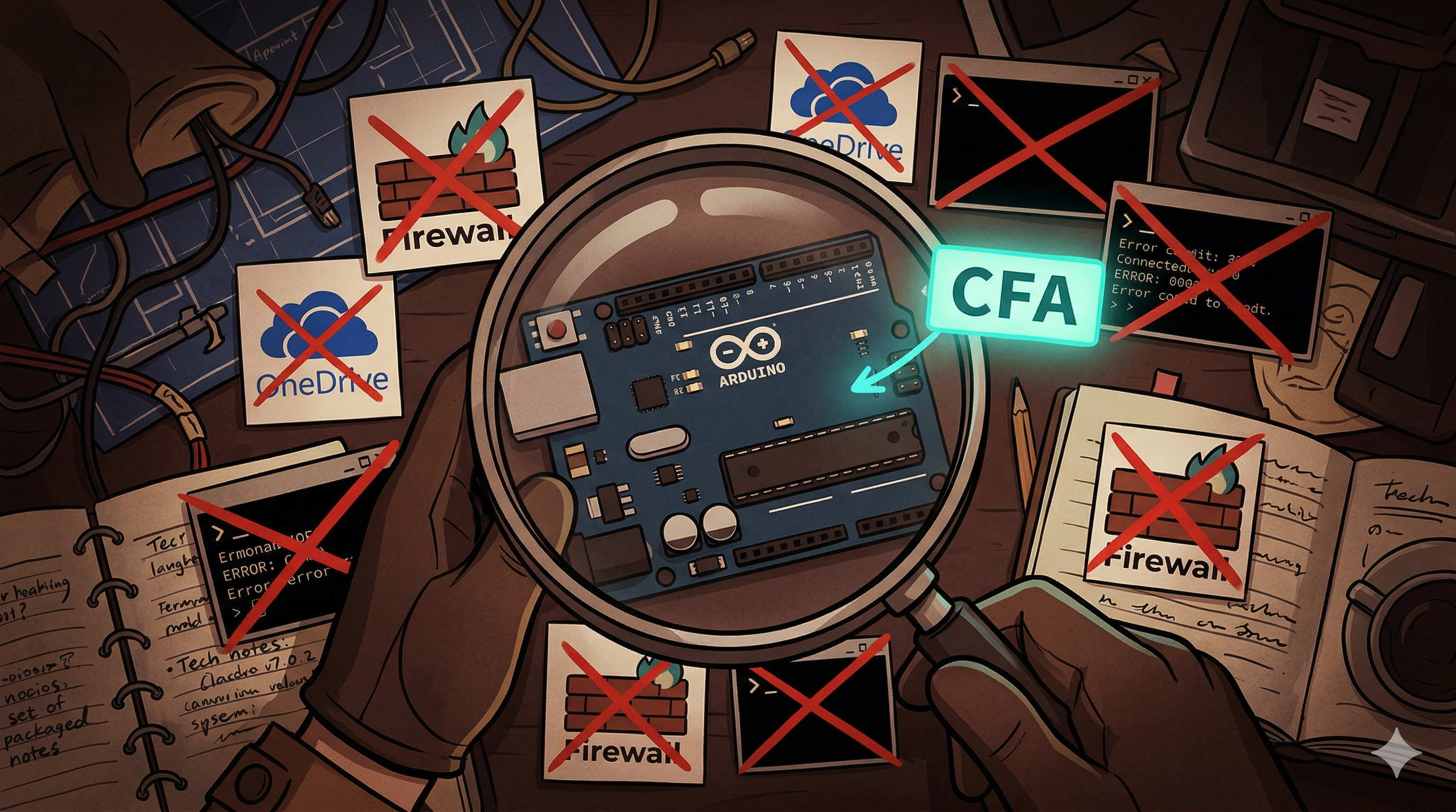 Arduino IDE stuck on a blinking logo? If you're on a managed Windows machine, Controlled Folder Access might be silently killing it.