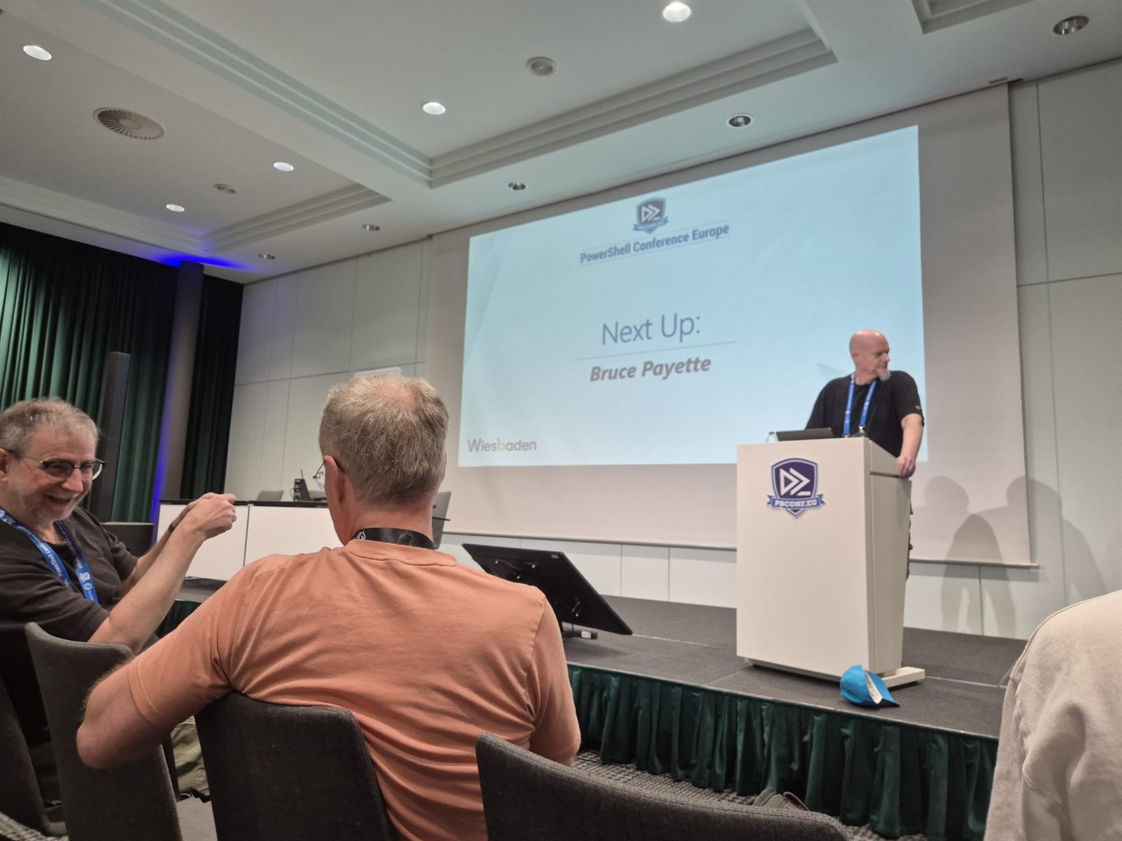 Watching Bruce Payette give a session on Designing PowerShell